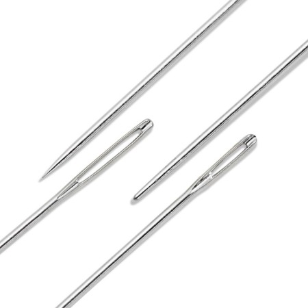 Embroidery and beading needles, steel, in assortment, 25 pcs-2
