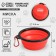 Silicone bowl “the thicker, the nicer”, 350 ml, red, 12.8 x 4.5 cm