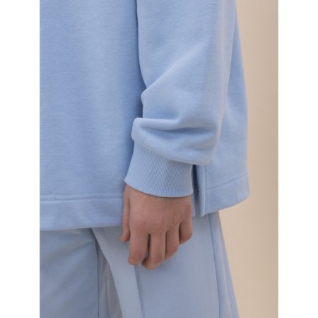 Sweep for girls, height 110 cm, blue color-7
