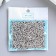 Beads for creativity plastic "silver" set 20 grams 0.3x0.3 cm