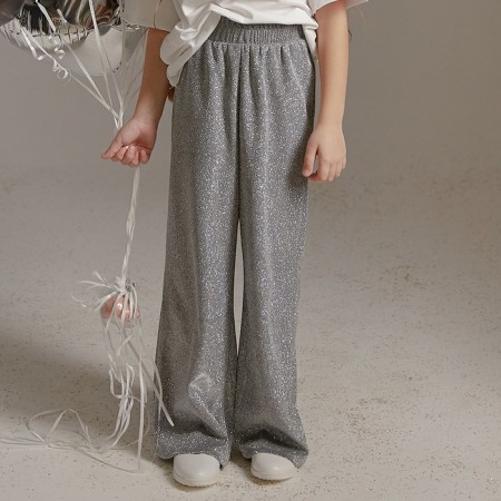 Elegant pants for girls KAFTAN Size 30 (98-104 cm), silver
