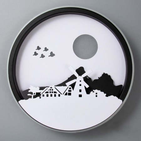 Bra 2509/1 LED 15W 3000/4000k black and white 24x24 cm