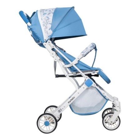 Walking stroller Farfello Comfy Go Cg, Blue color, Colorful White Frame-9