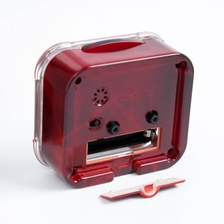 Clock - desktop an alarm clock, discrete move, D -8 cm, 8.5 x 10 cm, aa-2