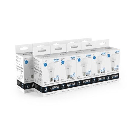LED LED ELEMENTARY 25W A67 6500K cold. Bel. E27 2150LM GAUSS 73235-6