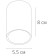 ARTE LAMP Beid A1517PL-1WH, GU10, 35 W, 6x8x8 cm, white patch
