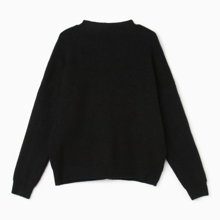 Cardigan female, black color, size One size (46-50)-4