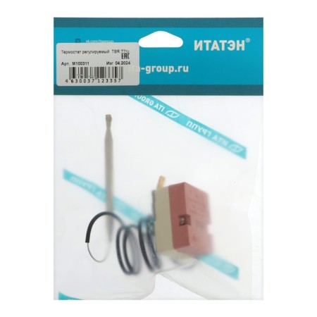 Thermostat "Itaten" TBR, adjustable, capillary, 40-77 ° C, 16 A, l = 710 mm, h = 15 mm-10