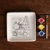 Set a plate for coloring "Deer with gifts" paint 3 centrals for 2 ml, brush