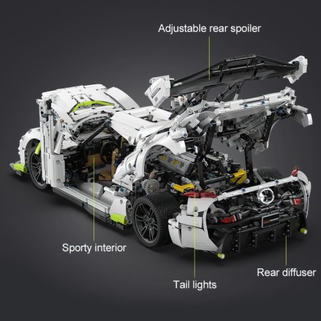 Designer Techno "Sports", 4346 parts, scale 1: 8-6