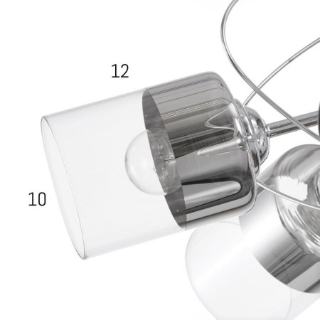 Chandelier 6591195/6 E27 40W chrome 60x60x20 cm Bayerlux-3