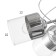 Chandelier 6591195/6 E27 40W chrome 60x60x20 cm Bayerlux