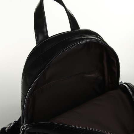Women's backpack on lightning, black color-4
