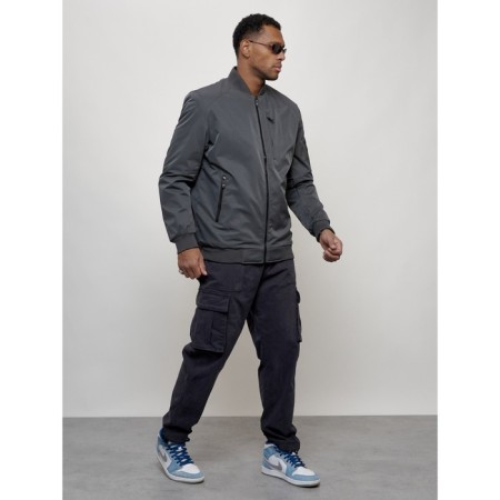Male bomber, size 48, dark gray color-2