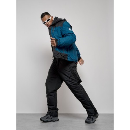 Ski costume men's winter, size 48, blue color-22