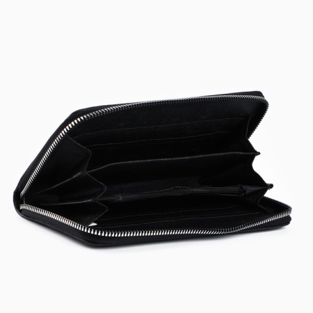 Nazamok wallet, 19x9.5x2 cm, leatherette, black color-5
