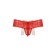 Panties-Schorts with a bow with access Softline Collection, lace, red color, size S/M