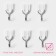 Hooks of self -adhesive fraction of "classics", 6 pcs, white color