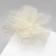 Textile “flower” brooch voluminous, weightless, white color