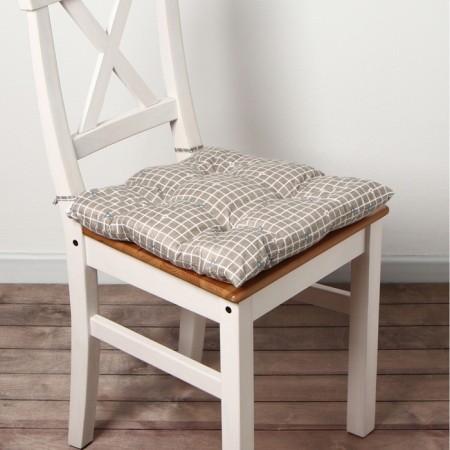 Siddle on the chair Ethel "Cell" ts. In brown, 40x40 cm, 100% p/e