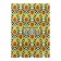 Notebook A5, 80 sheets in the cell "Avocado pattern", solid cover, glossy lamination, offset block