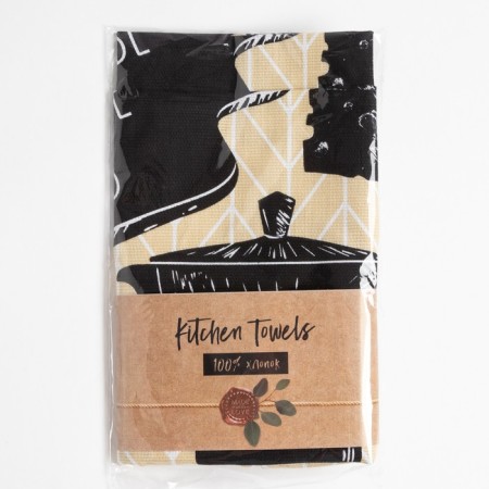 Set of kitchen towels "Coffee", 35x60cm-2pcs, 100% HL-4
