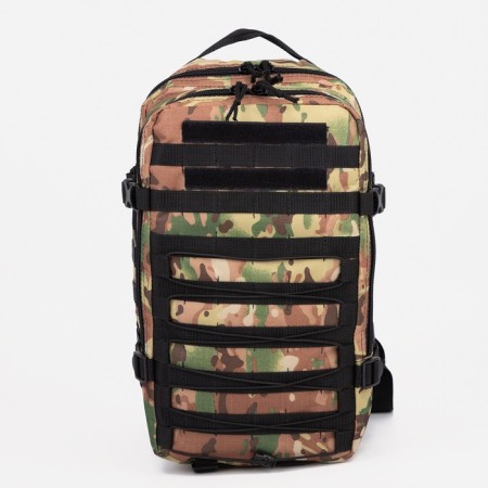 Tactical backpack, TAIF, 30 l, lightning department, external pocket, camouflage color/brown
