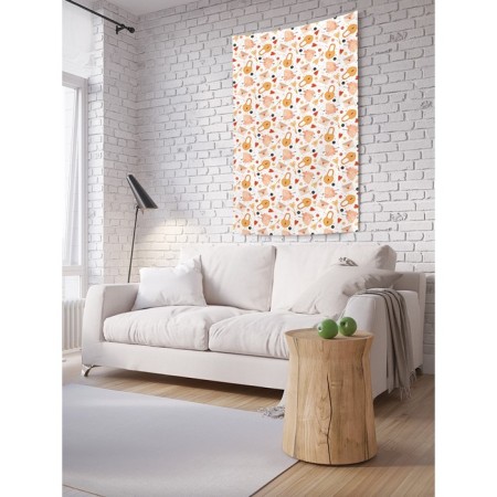 Decorative panel with photo printing "Heart and Castle", vertical, size 100x150 cm