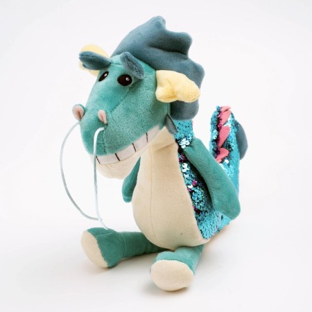 Soft toy "Dragon", 22.5 cm, blue color