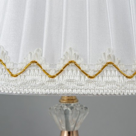 Table lamp 16434/1wt E27 40W white-gold 27.5x27.5x42 cm Risalux-5