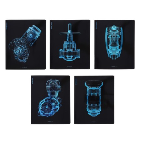 A notebook of 96 sheets in the Erichkrause "X-Ray in detail", holographic lamination, an offset block 100%, mix