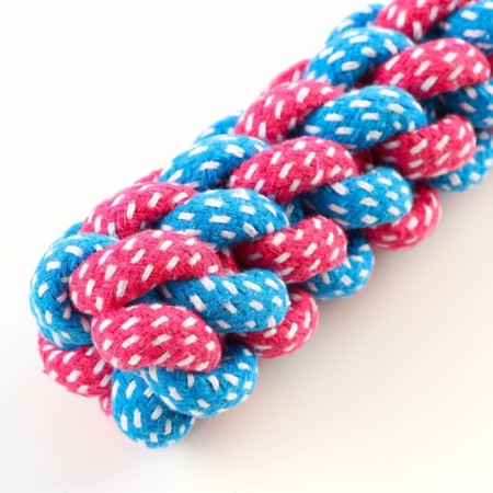 A wicker cable toy with a pen, 120 g, up to 31 cm, blue/pink-3