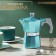 Coffee machine geyser shade Azure, 3 cups, 150 ml, turquoise color