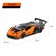 Metal machine "coupe", 1:24, door, hood, trunk, inertia, color orange open