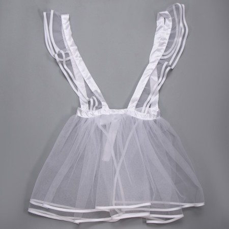 Carnival set "Beautiful graduate": apron river. 40–48, bows 2 pcs., Golf-12