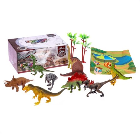 Animal set "Dinosaur Park", with a carpet