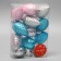 Decoration Christmas tree "bump" (set 12 pcs) 6 cm, mix