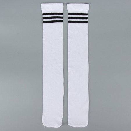 Carnival accessory stockings, white color with stripes, anime-3