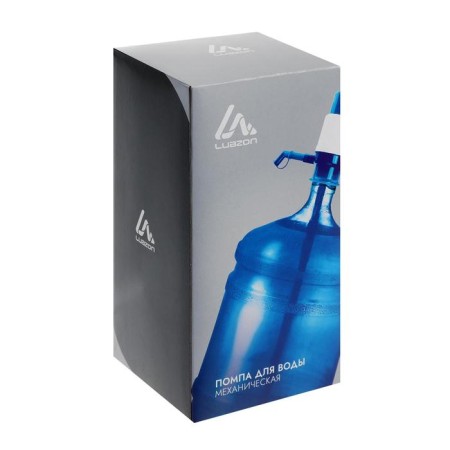 Luazon water pump, mechanical, medium, under a bottle of 11 to 19 l, blue-5