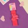Hair bandage "chosen" bow of peas, 16x3 cm, raspberry