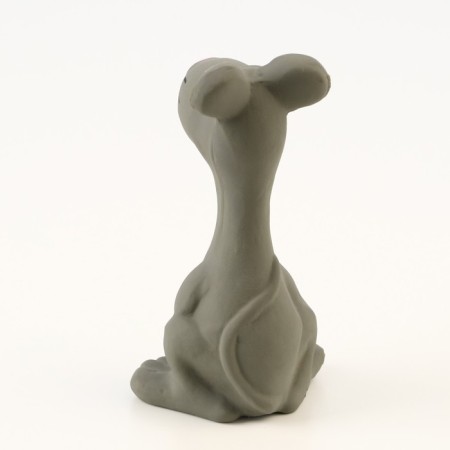 Bruttail toy for dogs from latex "Mouse", 10 cm, gray-3