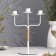 Small candlestick for 3 candles "Shandal", 26.2x20.5 cm, white