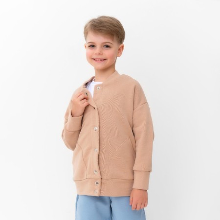 Bombber Children's minku beige color, height 122 cm-13