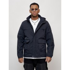 Sports male jacket, size 54, dark blue color