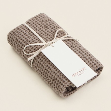 Waffle towel SL Home: Linen "Sabbia" 60x140 cm, 51% linen, 49% cotton, 235 g/m2-6