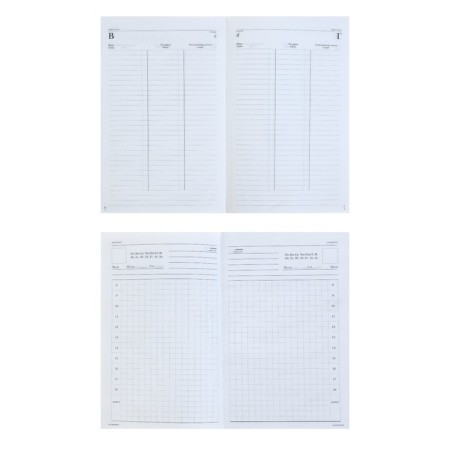 Diaumer of the Leduced A5, 128 sheets in the cage "Contrasts", solid cover, glossy lamination-3