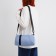 Youth bag with lightning, blue color