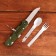 Tourist set "Forester" 4V1 in the case: corkscrew, knife, spoon, fork