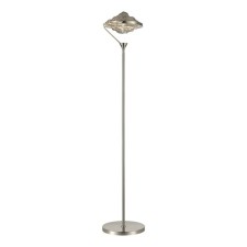 The floor lamp ST LUCE. SL6115.105.01. Amara. 1x19 W, LED, 3000K, 1520 LM, 30x30x155 cm, Nickel color