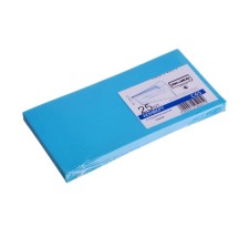 Envelope C65 114 x 229 mm, color, without a prompt, without a window, a tear -off tape, 120 g/m2, blue